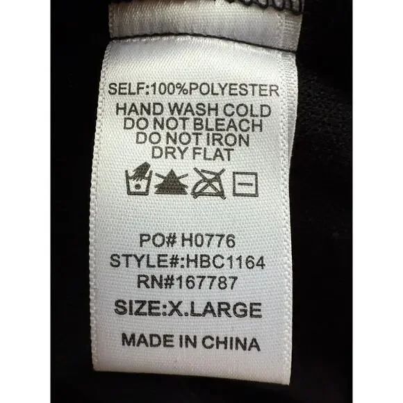 HUNTER & BROWN Black Long Sleeve Open Front Coat Duster XL NWT - Picture 4 of 4